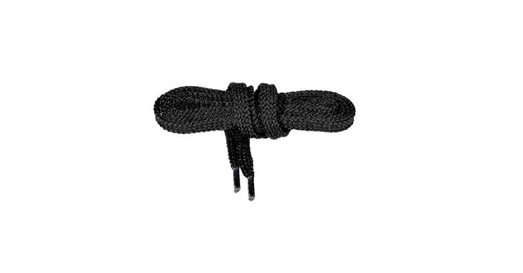 Shoelaces black 100 cm pack of 5 pairs