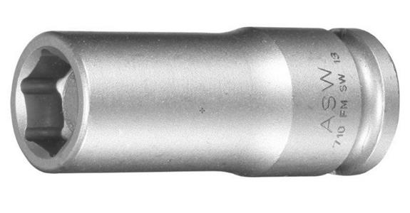 ASW Steckschlüsseleinsatz 10 mm, Antrieb 3/8' mit Federmagnet, Länge 50 mm