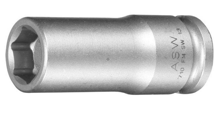 Steckschlüsseleinsatz 10 mm, Antrieb 3/8' mit Federmagnet, Länge 50 mm
