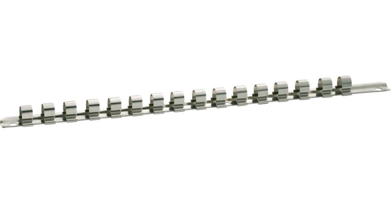 Klemmleisten aus Metall für 16 Steckschlüssel 1/2'