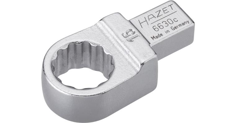 HAZET ring plug-in tool, 18 mm, plug-in square 9x12 mm