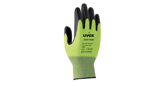 UVEX C500 foam cut protection glove, size 9