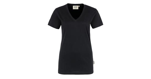 Damen-V-Shirt Classic schwarz Gr. L