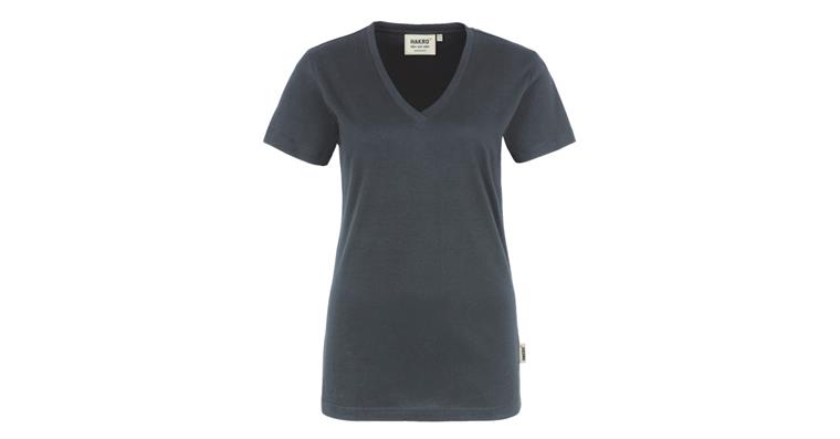 Damen-V-Shirt Classic anthrazit Gr. M