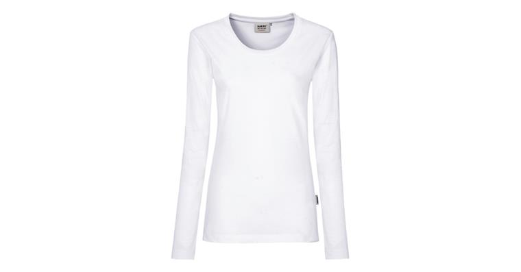 Damen-Longsleeve Mikralinar weiß Gr.M