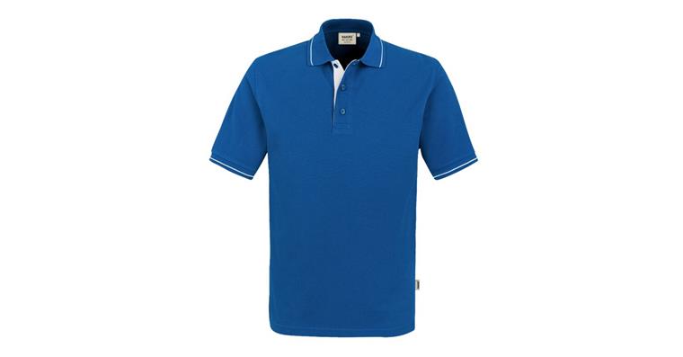 Poloshirt Casual royalblau/weiß L