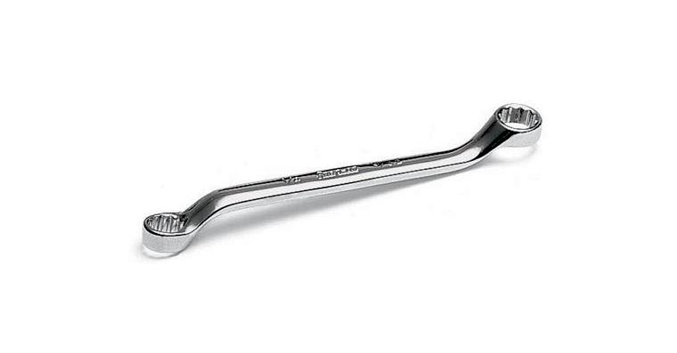 Bi-hexagon double box-end wrench 1/4 inch x 9/32 inch