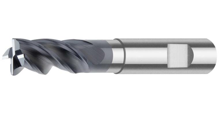 SC HPC torus milling cutter long 35/38° DIN 6535 HB SC-TiAlN 4 CE R=0.5 D8 mm