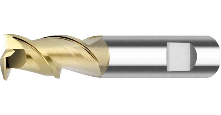 SC alu cutter long 45° with clearance DIN 6535 HB SC-ZrN 2 CE dia. 16 mm