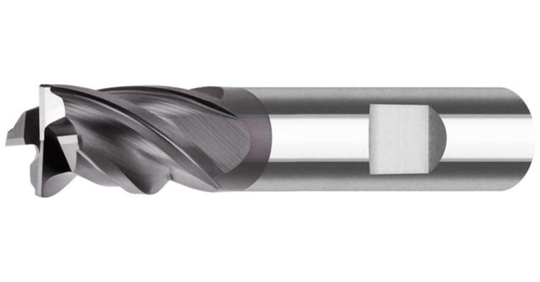 SC end mill extra short 35/38° DIN 6535 HB SC-TiAlN 4 cutting edges dia. 8 mm