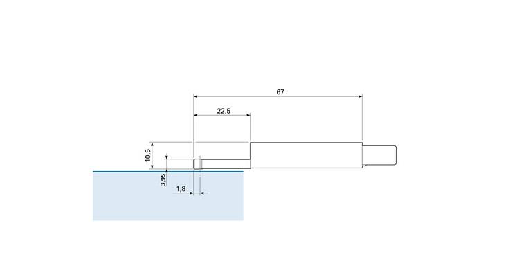 Taster T1E 5µm/90° MB +/-100µm für Waveline W5+W10+W20