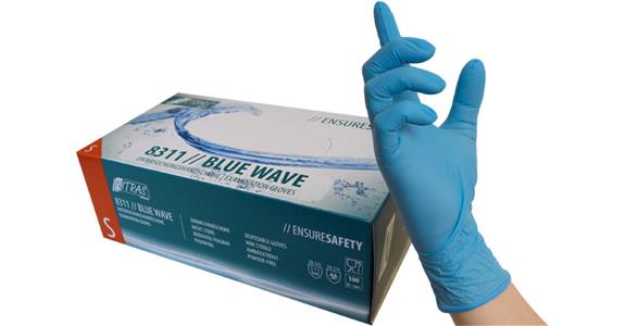 Disposable nitrile glove BlueWave 8311 box = 100 pieces size S