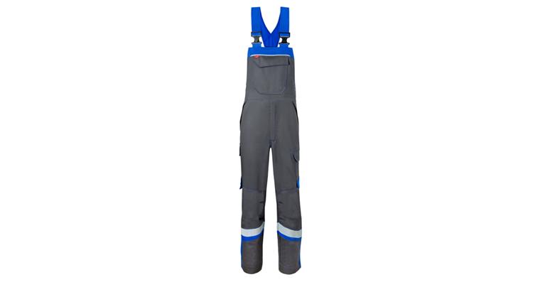 Dungarees 5Safety Image protection class 1 grey/cornflower blue size 64