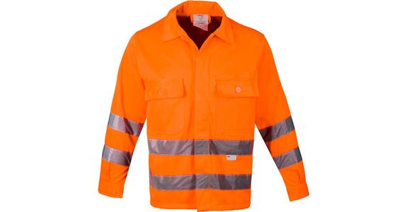 Warnschutzjacke orange EN ISO 20471, Kl.2, Gr. 52