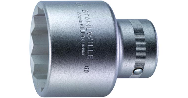 STAHLWILLE Steckschlüsseleinsatz 55 mm 1' DIN 3124 Doppelsechskant