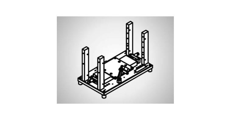 Vertikalmessständer 2xAußen C=75