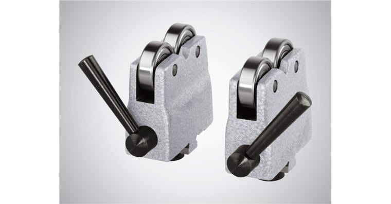 Abrollblöcke im Paar 818 ab, für Spitzenhöhe 100 mm
