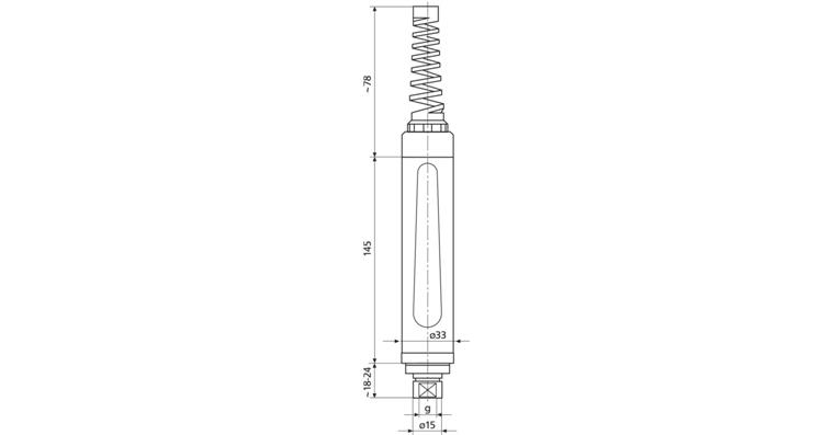 Messgerätehalter f. induktive Messtaster 844 Dge, für Messköpfe 4 - 16 mm
