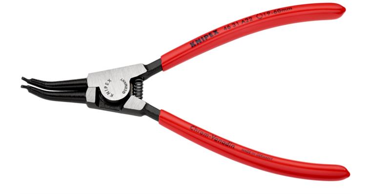 KNIPEX Sicherungsringzange A22  185 mm 45 Grad abgewinkelt für Aussenringe