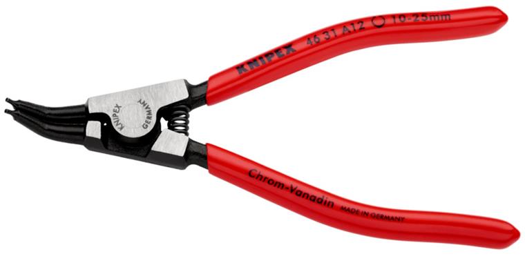 KNIPEX Sicherungsringzange A12 130 mm 45 Grad abgewinkelt für Aussenringe