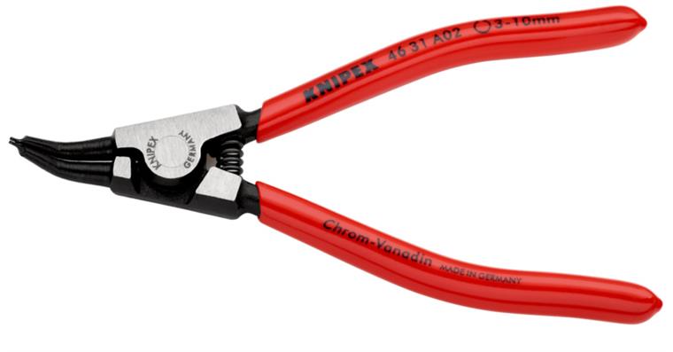 KNIPEX Sicherungsringzange A02  130 mm  45 Grad abgewinkelt für Aussenringe