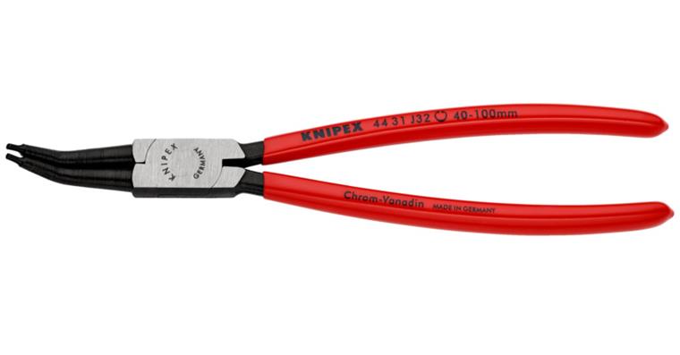 Sicherungsringzange J42 310 mm 45 Grad abgewinkelt für Innenringe