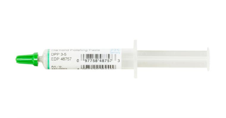 Diamantpolierpaste DPP 3- 5  Korngröße 3µm, Farbe Abdeckkappe: grün