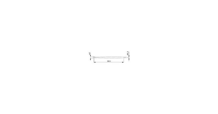 1001333949 TESATAST measuring probe, 2 mm diameter carbide-tipped, type Y60/12W