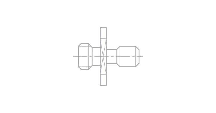 TESA connecting nipple for GT22/42, for pneumatic lift-off