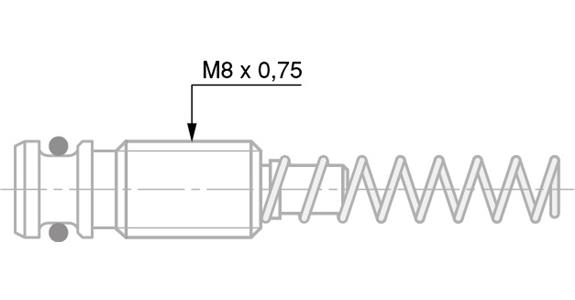 TESA compression spring for altering measurement force 0.40 N