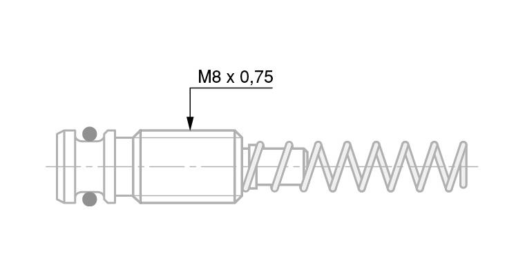 TESA compression spring for altering measurement force 0.40 N