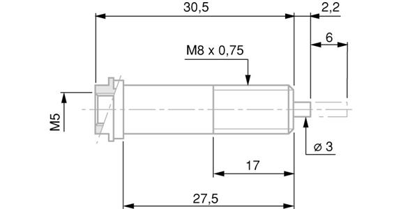 TESA Druckzylinder für FMS 100 pneumatische Zu- oder Rückstellung