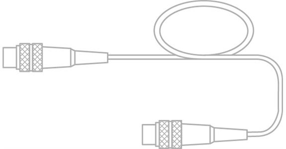 TESA extension cable for probes, 5-pin plug, DIN 45322, length 10 metres