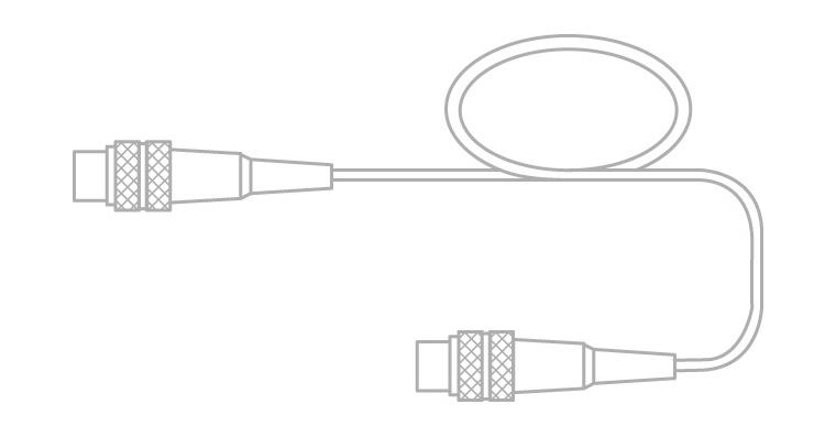 TESA extension cable for probes, 5-pin plug, DIN 45322, length 7 metres