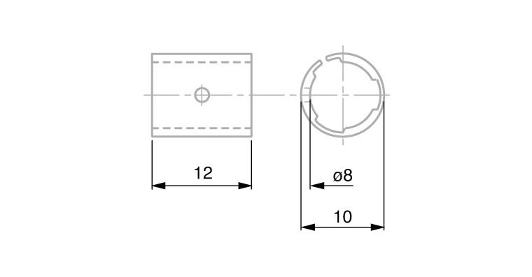 TESA clamping collet VKE for electronic length measuring probes