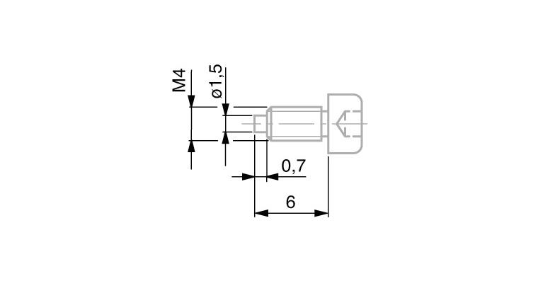 TESA clamping screw VKD for electronic length measuring probes