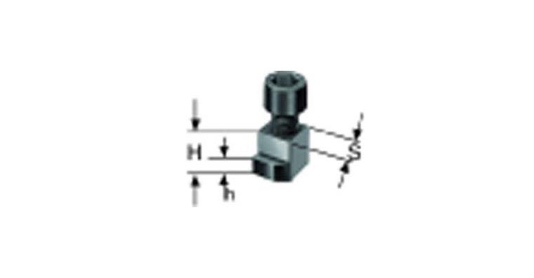 Nutensteine für Futter-Satz Spitzverzahnung Nutenbr 21mm/M16 Forkardt Schunk SMW