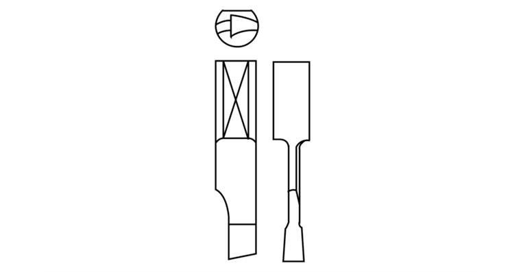 Kreisschneider-Messer Typ 00/00A für Kunstst. Pertinax usw. bis 30 mm HSS-E