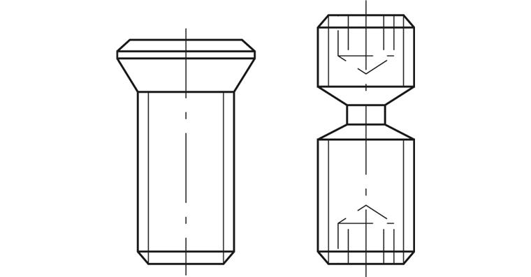 Clamping screw (18470 742) for ISO indexable insert boring bars