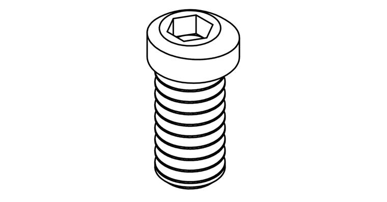 Ersatz-Schraube M 16 für Exzenter-Spannklemmen Art.-Nr. 27222 106 Pack = 1 Stück