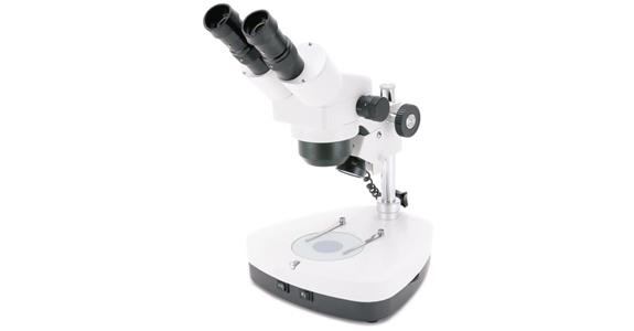 Stereo-Zoomikroskop LAB2 Vergrößerung 10-40x, Bildfeld 20-5mm, Prismenkopf 45°