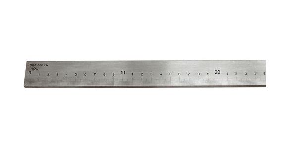 Kontrollmaßstab DIN866/A gelaserte 1/1 mm Teilung Normalstahl L=3000 mm