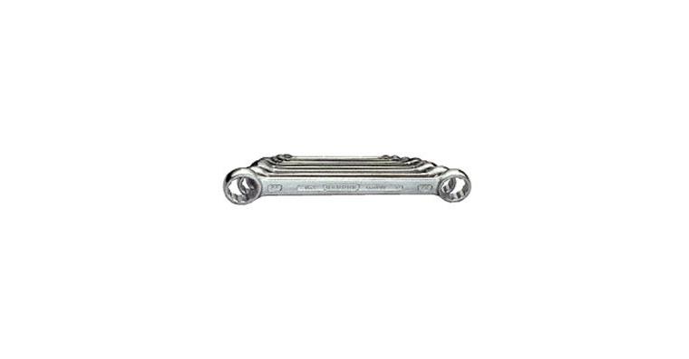 Gerader Ringschlüssel DIN 837 ISO 10103 V31CrV3-Stahl SW 8x10 mm