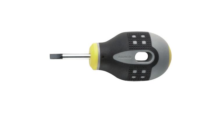 Short slotted screwdriver 3-component handle 0.6x3.5x25 mm