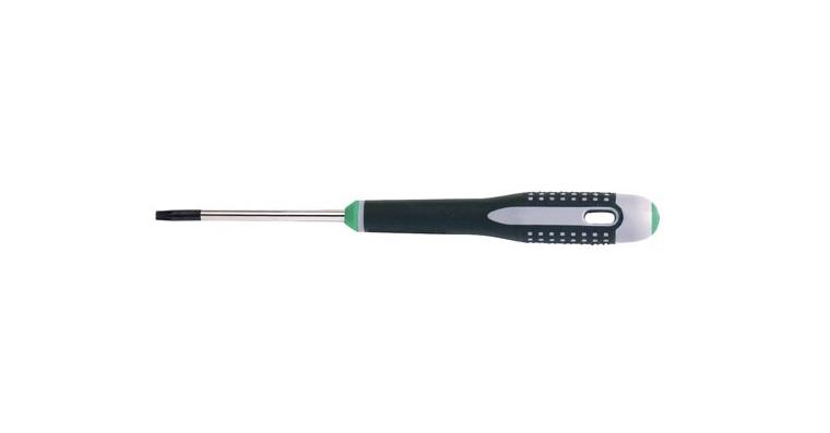 TORX®-Schraubendreher mit Bohrung 3-Komponenten-Griff T 8x75 mm für Innen-TORX®