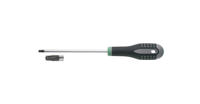 TORX®-Schraubendreher mit Bohrung 3-Komponenten-Griff T 30x150mm für Innen-TORX®