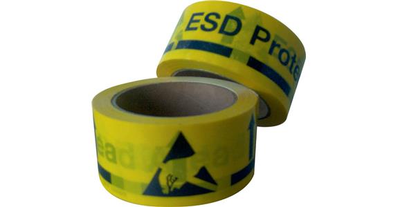 EPA/ESD PVC film floor marking tape, width 50 mm, pack=1 roll of 33 m