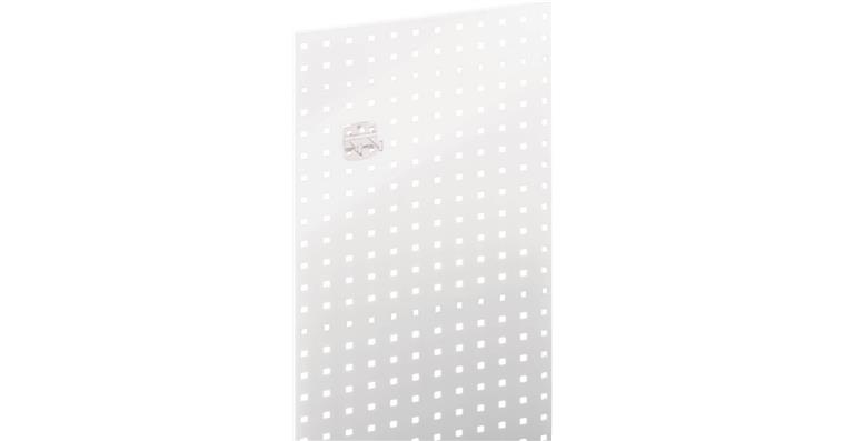 RasterPlan perf. plate sheet steel 1.25mm RAL 7035 light grey WxH 2000x450mm