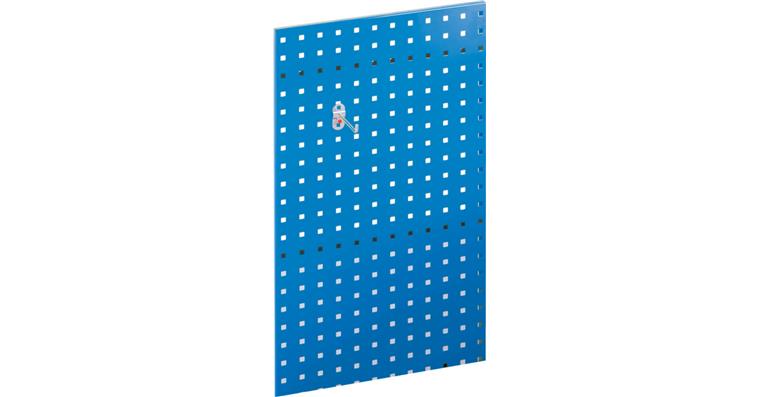 RasterPlan perf. plate sheet steel 1.25 mm RAL 5015 sky blue WxH 500x450 mm