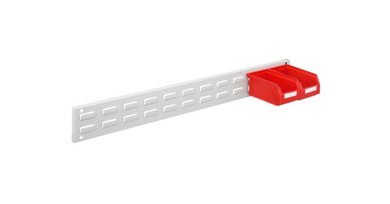 Wall rail for slotted plate LxH = 460x100 mm RAL 7035